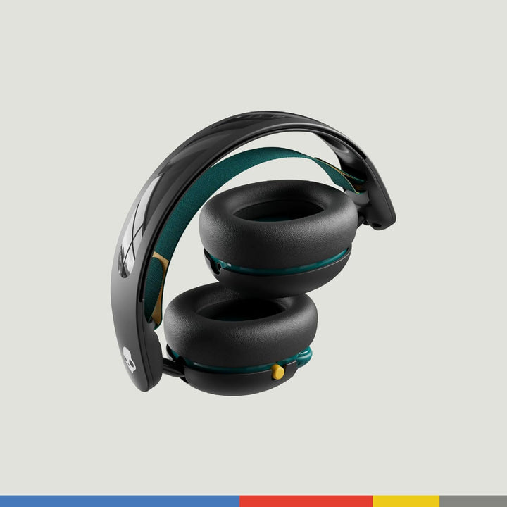 Skullcandy | Grom Wireless Over-Ear Sound Isolating Bluetooth Kids Headphones - Black Verdigris