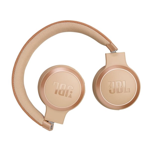 JBL | Live 670NC Wireless On-Ear True Adaptive Headphones - Sandstone | JBLLIVE670NCSATAM