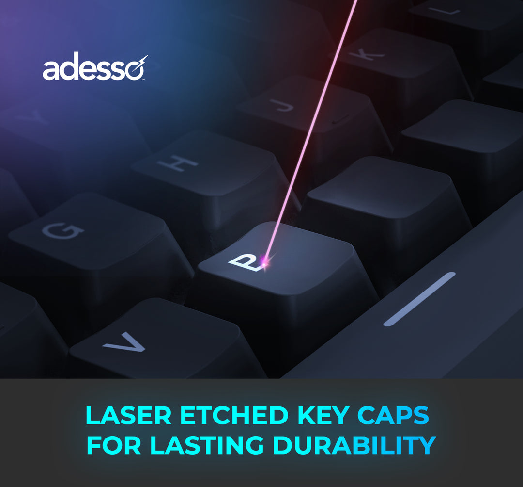 Adesso |  Illuminated Mechanical VIA Keyboard With CoPilot Ai Hotkey Wired/Wireless/Bluetooth Multi-OS |  EASYTOUCH 1300