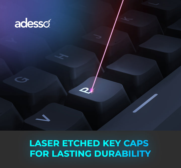 Adesso |  Illuminated Mechanical VIA Keyboard With CoPilot Ai Hotkey Wired/Wireless/Bluetooth Multi-OS |  EASYTOUCH 1300