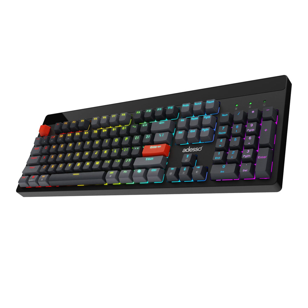 Adesso |  Illuminated Mechanical VIA Keyboard With CoPilot Ai Hotkey Wired/Wireless/Bluetooth Multi-OS |  EASYTOUCH 1300