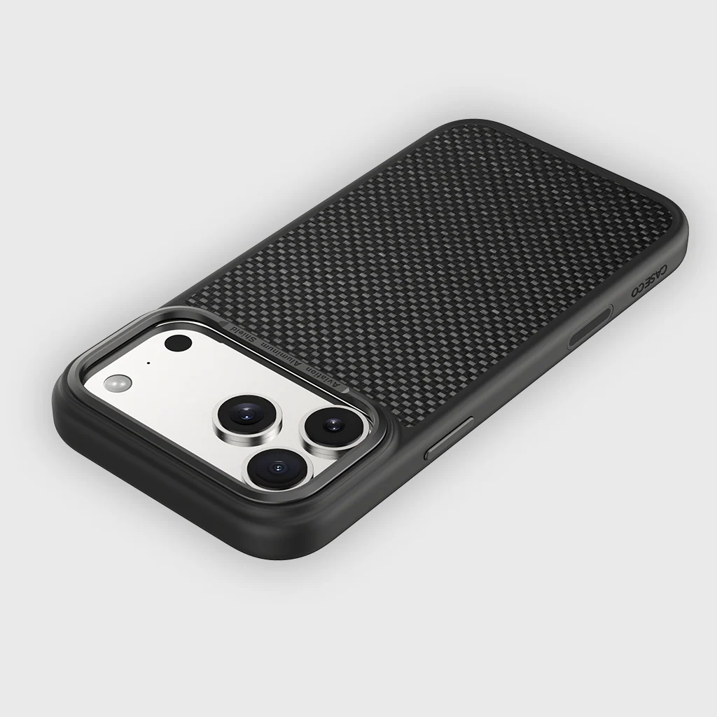Caseco | Aramid Fiber Weave Pattern iPhone 17 Pro Case - Black | C28E7-51