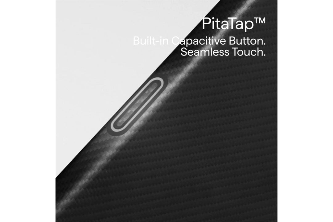 Pitaka | Edge Case MagSafe Compatible iPhone 18 Pro (With PitaTap)  - Black/Grey |