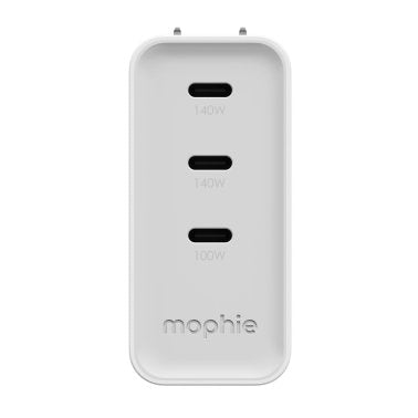 Mophie | Speedport 140W Tri USB-C Wall Charger - White | 409920005