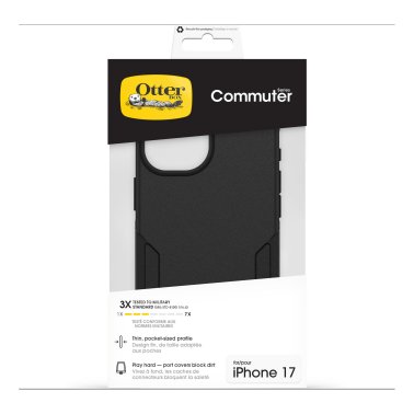 OtterBox | Commuter w/MagSafe iPhone 17 + Camera Control Case - Black | 77-98294