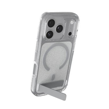 ZAGG | Graphene Milan Snap iPhone 18 Pro/17 Pro Kickstand Case - Glitter Silver | 702322599