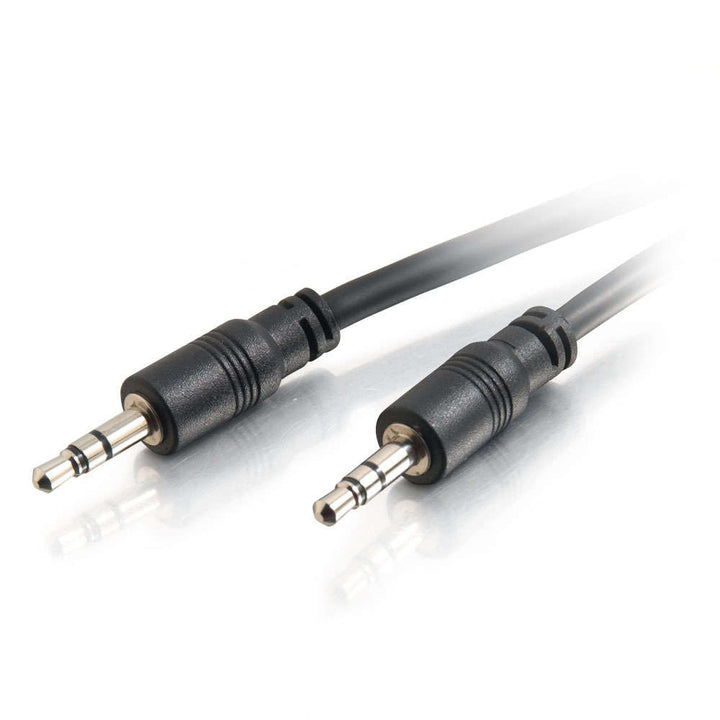 C2G | Stereo Audio Cable With Low Profile Connectors M/M 50ft 3.5mm - In-Wall CMG-Rated  | 40109