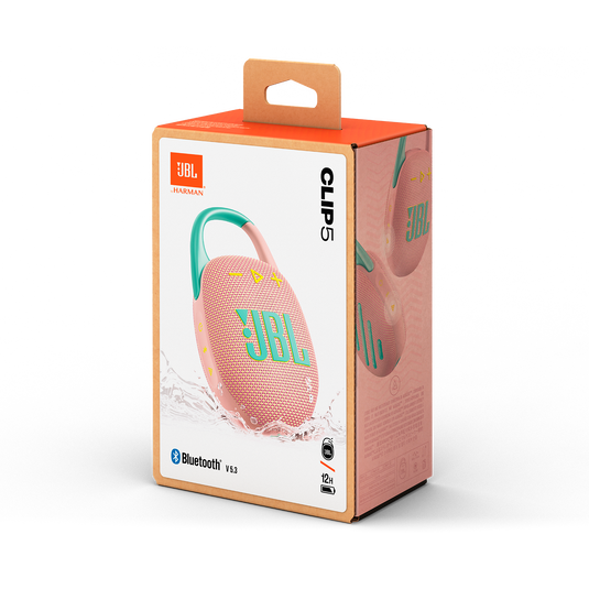 JBL | Clip 5 Waterproof Bluetooth Wireless Speaker - Pink | JBLCLIP5PINKAM