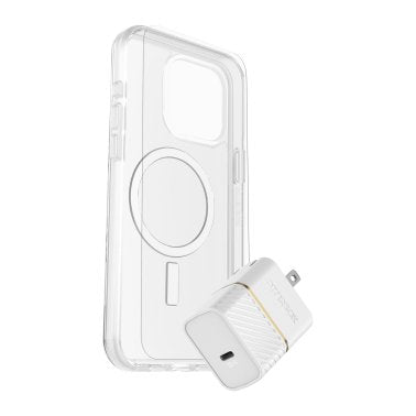 OtterBox | Symmetry w/ MagSafe iPhone 16 Pro Max Protection + Power Kit Bundle - Clear | 78-81434
