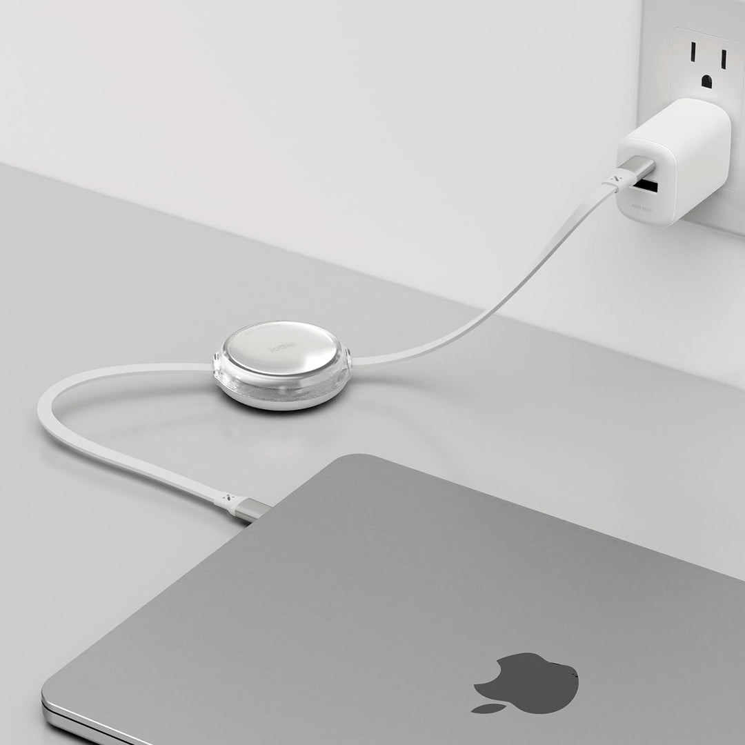 iOttie | Retractable Cable 100W USB-C to USB-C (set of 2) 3ft - White | IOTACC610