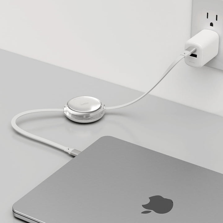iOttie | Retractable Cable 100W USB-C to USB-C (set of 2) 3ft - White | IOTACC610