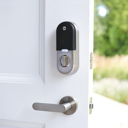 Google | Yale Lock Smart Home Lock Satin Nickel - Silver | 115-1977