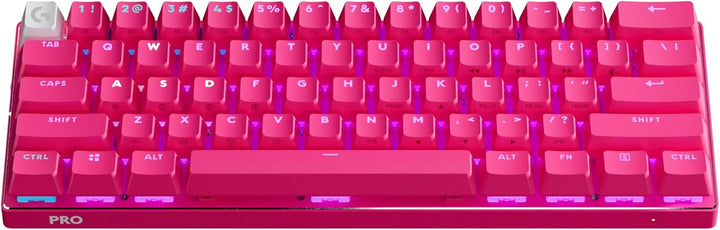 Logitech | PRO X 60 LIGHTSPEED Wireless Backlit Mechanical GX Optical Tactile Gaming Keyboard - Magenta | 920-011940