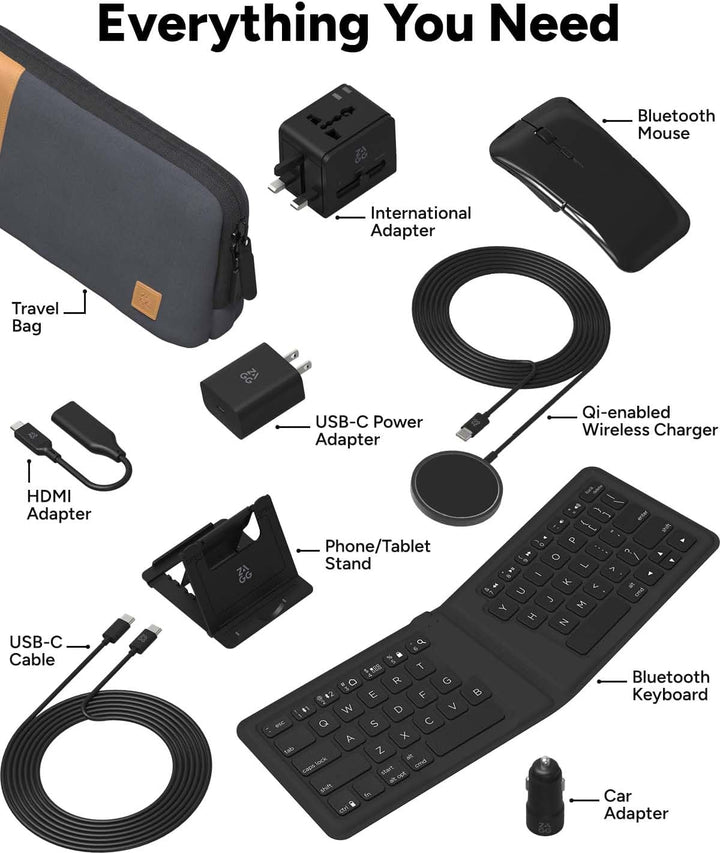 ZAGG | Universal ZAGG Travel Kit - Black/Grey | 103219653