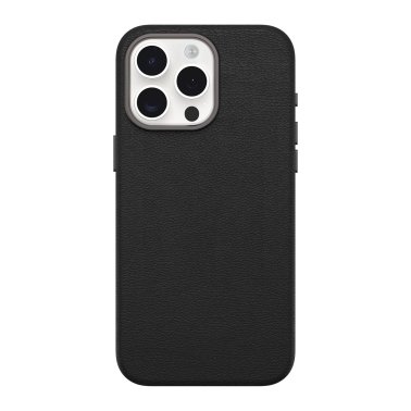 Otterbox | Symmetry Cactus Leather w/MagSafe case iPhone 15 Pro Max  - Black (Noir Ash) | 15-12626