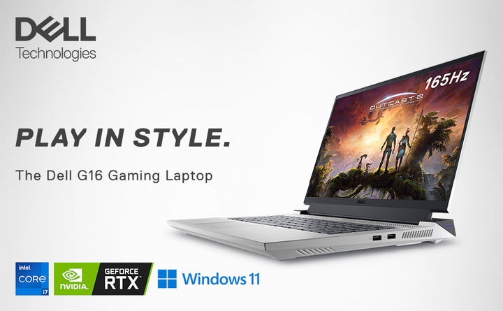 Dell | G16 Gaming Laptop 16" QHD+ 240Hz i7-13650HX 16GB DDR5 1TB RTX 4050 Quantum White W11 Home 1YR Onsite