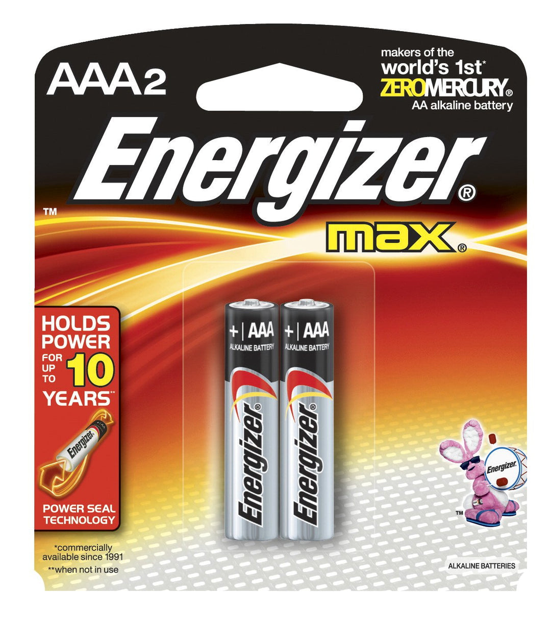 Energizer | AAA Batteries - Max Alkaline 2 Pack | E92BP-2