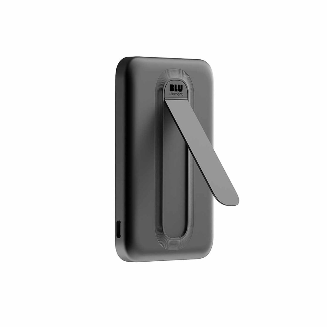 Blu Element | Qi2 Wireless Power Bank with Kickstand 5K - Black | BEPBQi25KBK