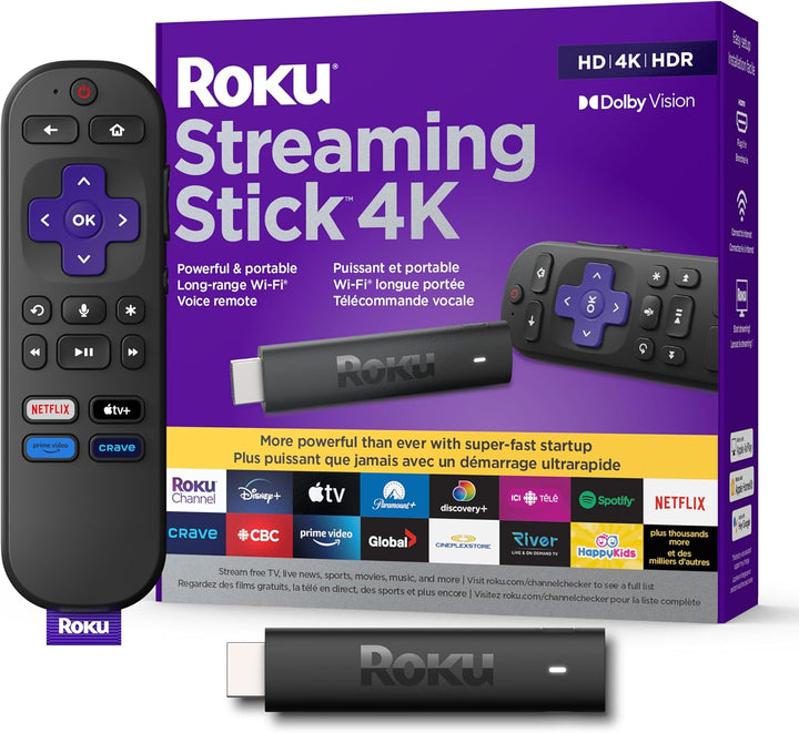 Roku | Streaming Stick 4K Media Streamer with Remote | 3820CA2