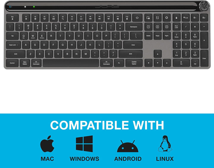 JLAB | Epic Bluetooth Wireless IlluminatedKeyboard- Black  | IFCKEPICKEYRBLK4