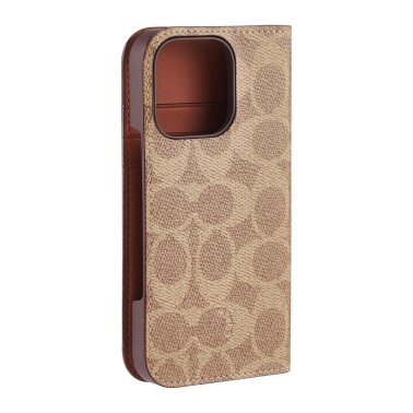 Coach | Folio Signature C Case iPhone 16 Pro - Tan | 15-13365