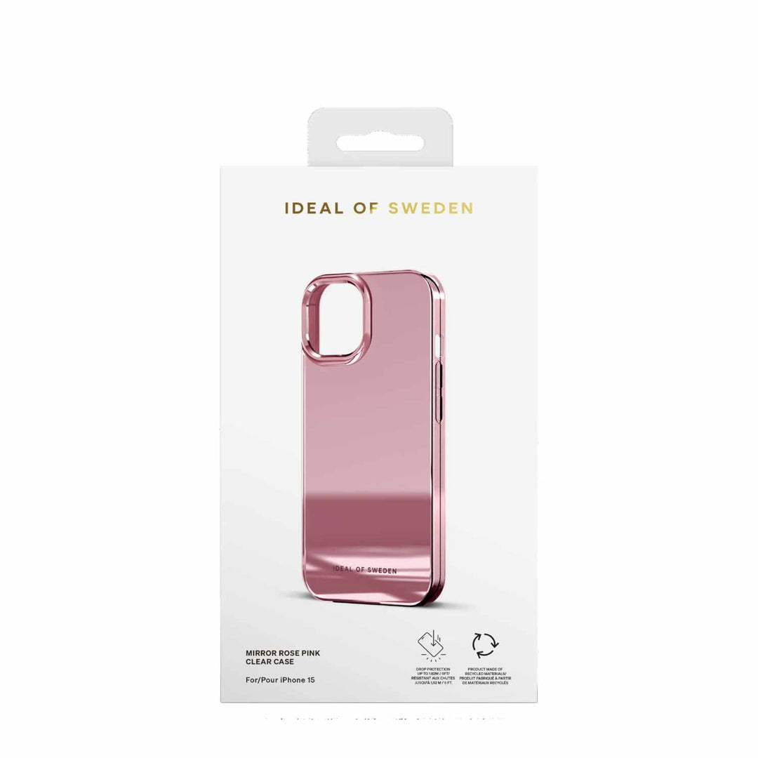 Ideal of Sweden | Clear Case Mirror Pink for iPhone 15 - Pink | 120-8037