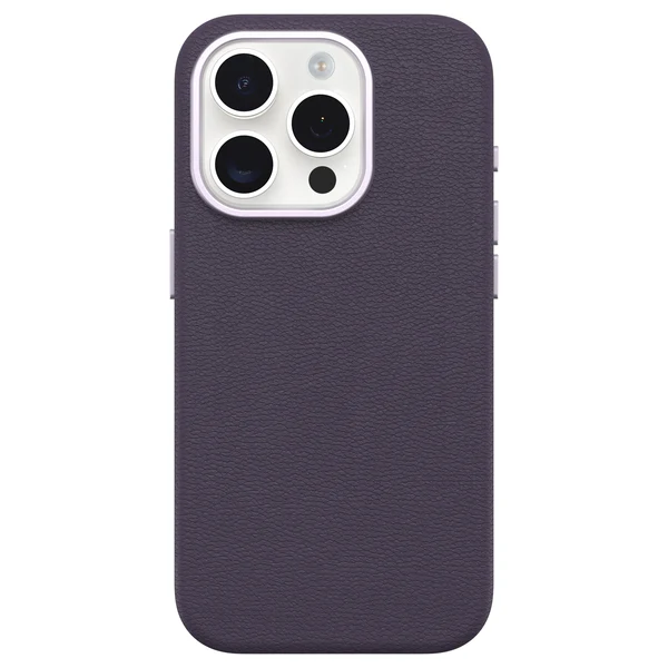 Otterbox | Symmetry Cactus Leather w/MagSafe case iPhone 15 Pro - Purple (Plum Luxe) | 15-12619