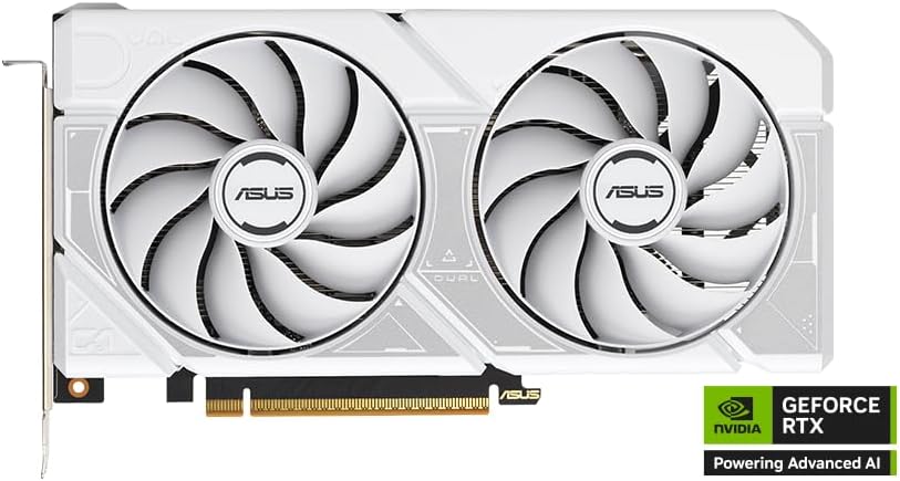 ASUS | Video Card GEFORCE DUAL-RTX5060-O8G - White | DUAL-RTX5060-O8G-WHITE