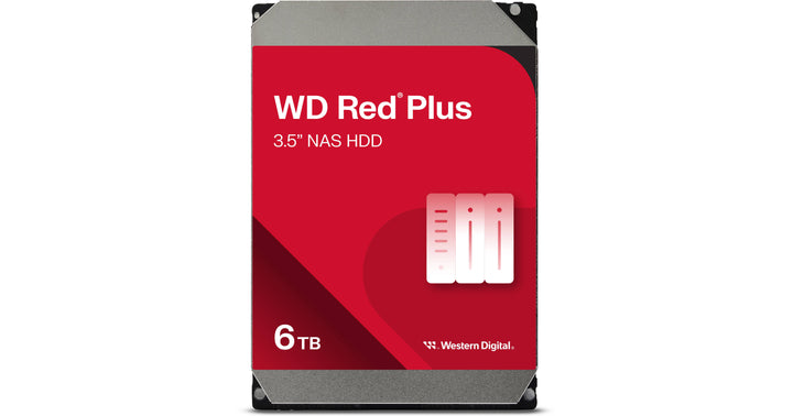 Western Digital | Red Plus 5400 rpm SATA III 3.5" Internal NAS HDD 6TB  | WD60EFPX