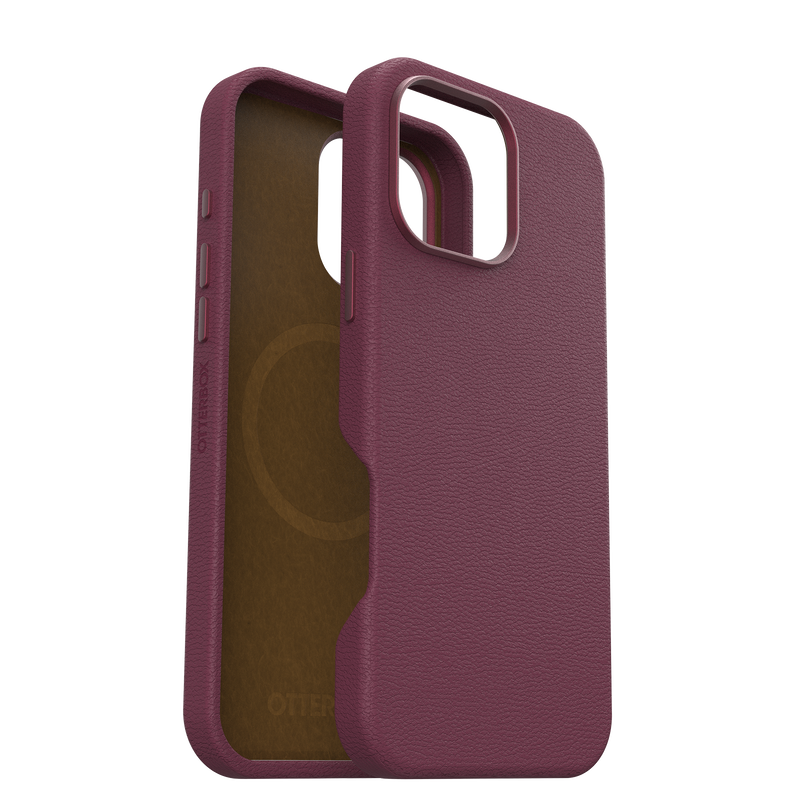 OtterBox | Symmetry Cactus Leather iPhone 16 Pro Max - Foxberry (Pink) | 77-96327
