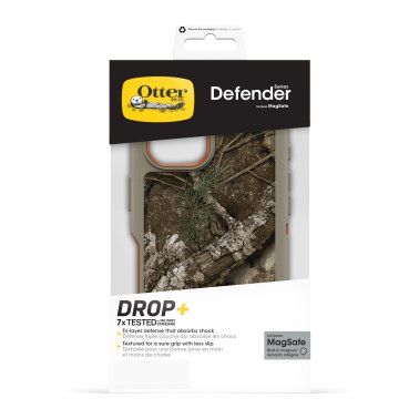 OtterBox | Defender Pro w/ MagSafe Series Case iPhone 16 - Black Real Tree Apx | 77-96019