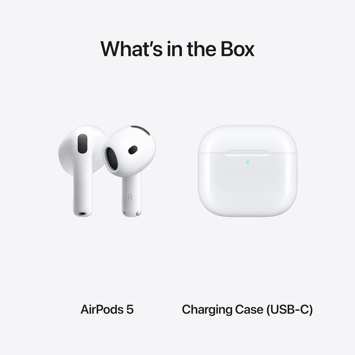 Apple | AirPods 5 with Wired Charging Case - White | MKFW4AM/A