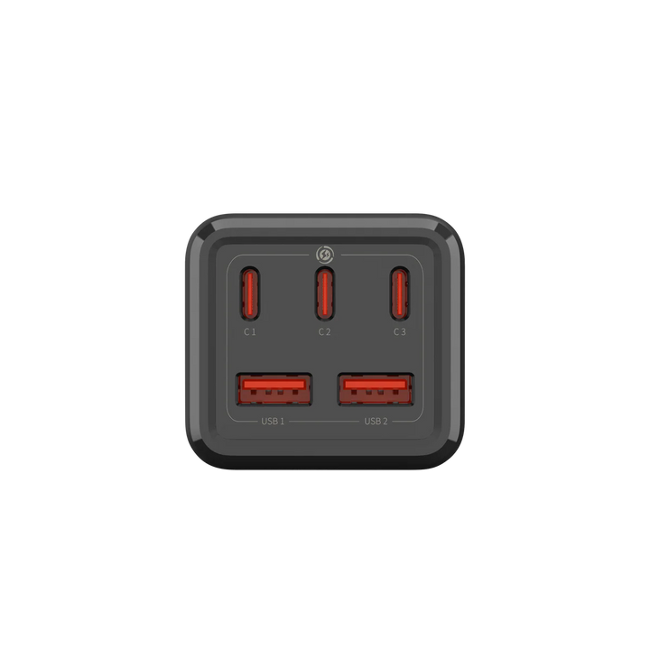 Ultralink | Noir 8-in-1 Portable Charger with GaN Technology (Max 75W Output) - Black | ULN3P75