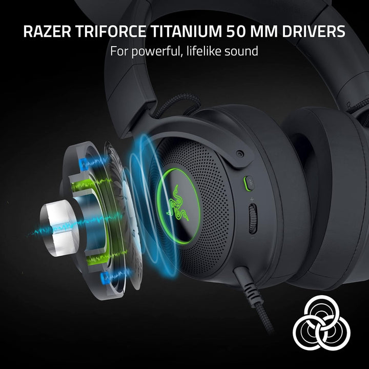 Razer Renewed | Kraken Kitty V2 Pro Headset - Black | RZ04-04510100-R3UR | 60 DAYS WARRANTY