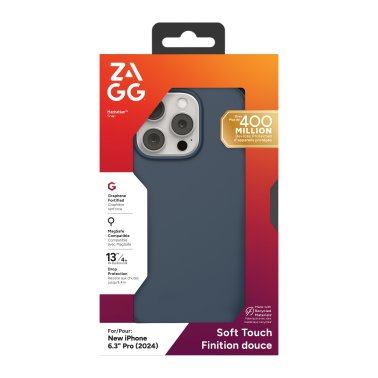 ZAGG | Manhattan Graphene Snap Case iPhone 16 Pro - Navy | 15-13432