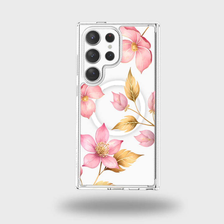 Caseco | Pink Wildflower Case - Samsung S24 Ultra Magnet ED24C3-00FW