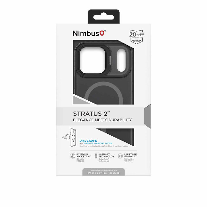 Nimbus9 | Stratus 3 MagSafe Case iPhone 17 Pro Max - Smoke | N9S3MSIPH17PMXSM