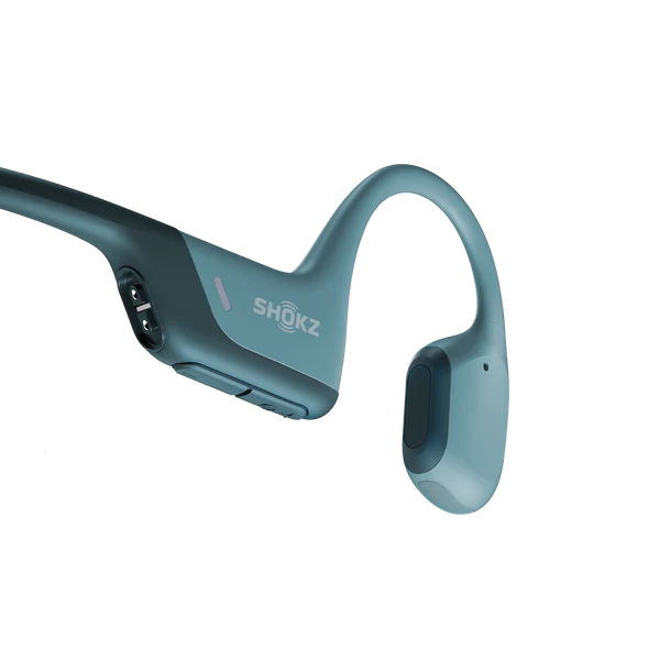 Shokz | OpenRun Pro Blue Bluetooth Headset Noise Cancelling Mic Premium Bone Conduction - | 52845