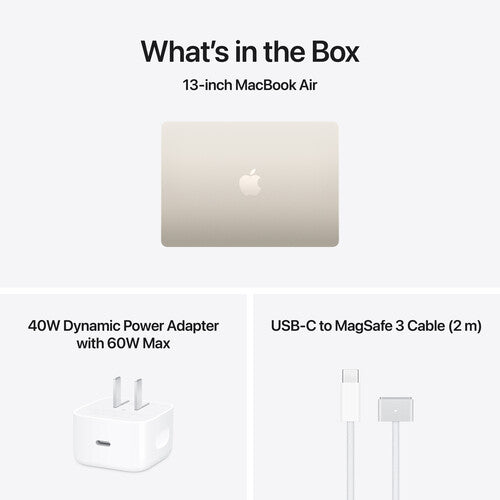 Apple | MacBook Air 13" w/ Touch ID (2026) Apple M5 24GB / 1TB / SSD English - Starlight |