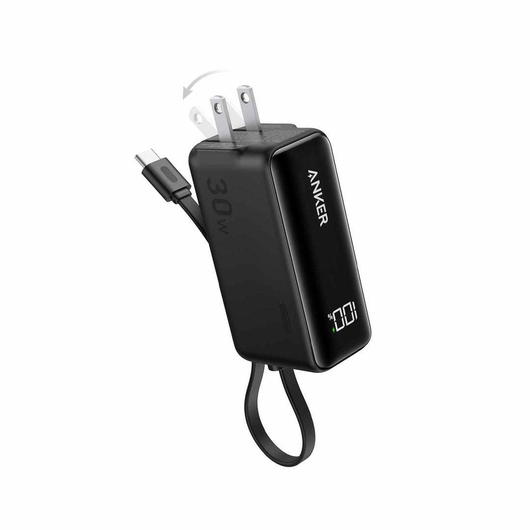 Anker | Fusion Power Bank 5.000mAh 22.5W with USB-C Cable - Black | A1636H115