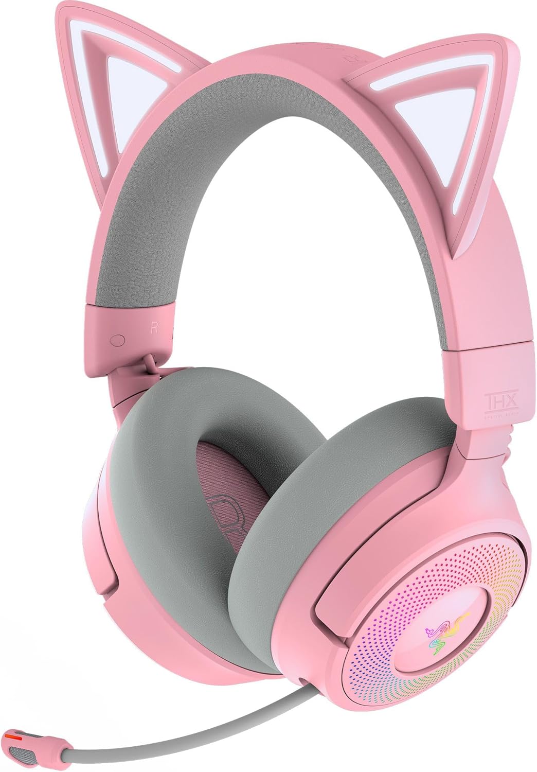 Razer | Kraken Kitty V3 Pro Wireless RGB Gaming Headset - Quartz Pink | RZ04-05170200-R3U1