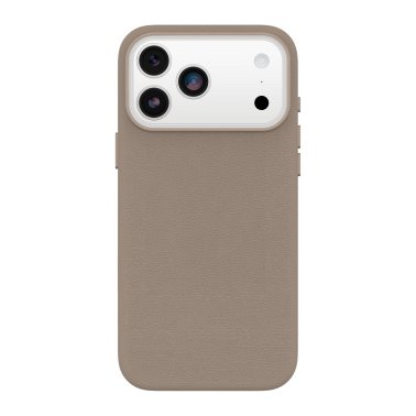 OtterBox | Symmetry Cactus Leather iPhone 17 Pro Max w/MagSafe + Camera Control Case - Grey Comfort | 77-99072