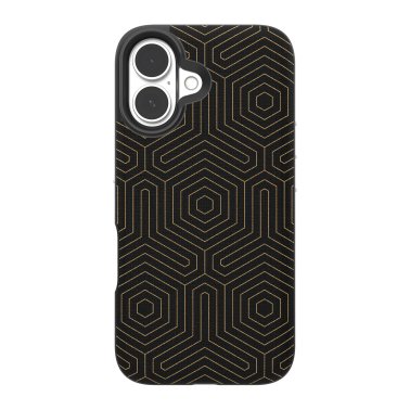 ZAGG | London Graphene Snap Case iPhone 16 - Black Hexagon | 15-13393