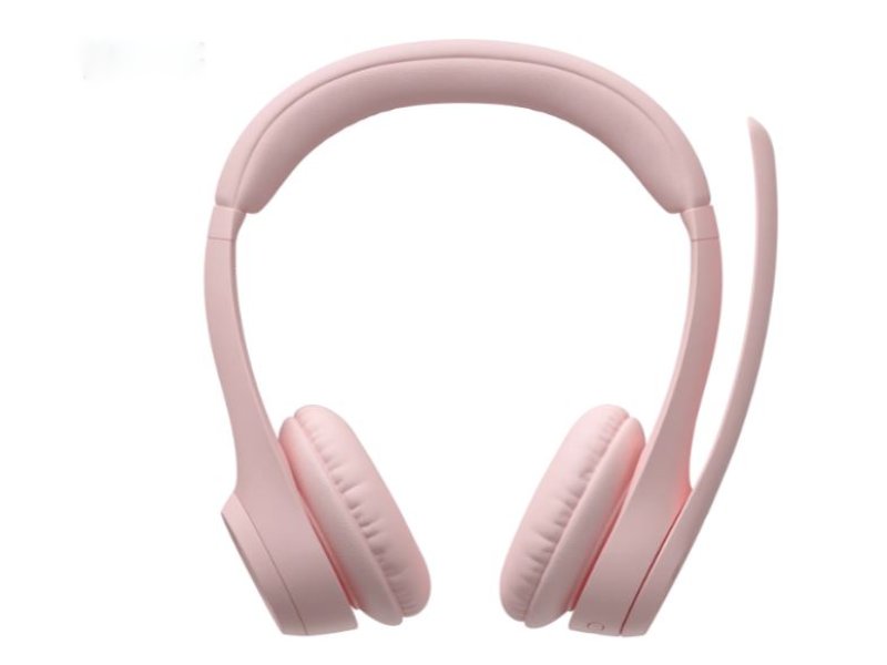 Logitech | Zone 300 Wireless Bluetooth On-ear Headset With Noise-Canceling Microphone - Rose | 981-001411