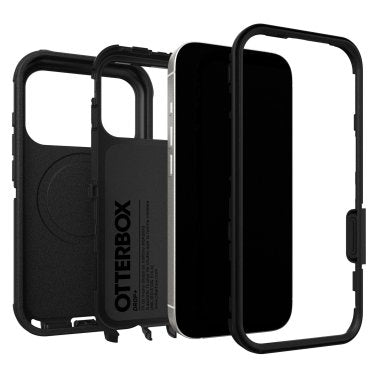 OtterBox | Defender Pro iPhone 17 Pro w/MagSafe + Camera Control Case - Black | 77-98421