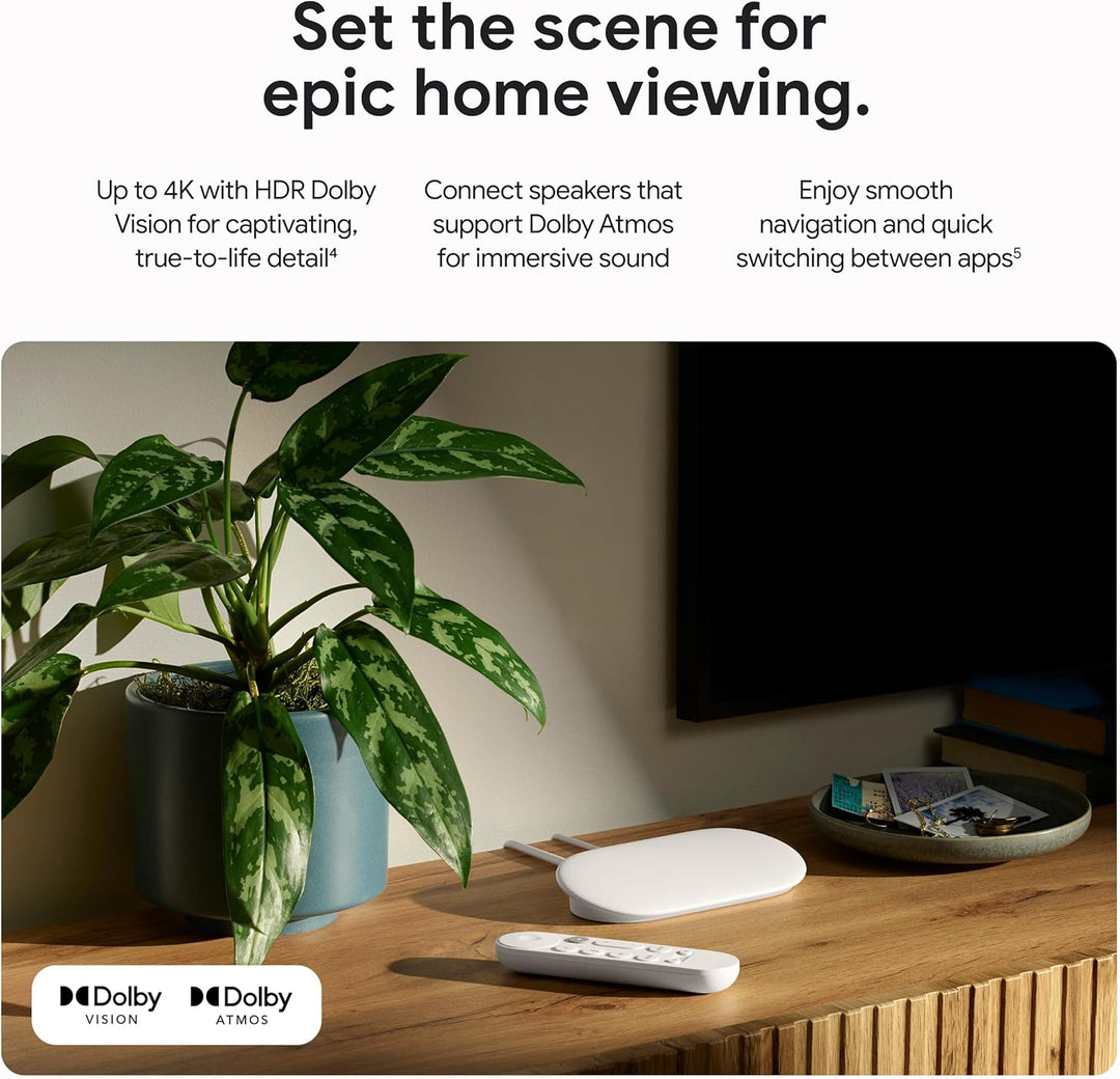 Google | TV Streamer (4K) - Porcelain | GRS6B