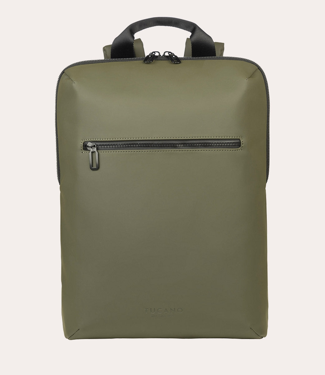 Tucano | Gommo Roll-Top Backpack for 15.6in laptops and 16in MacBook Pro - Green | BKGOMRT15-VM