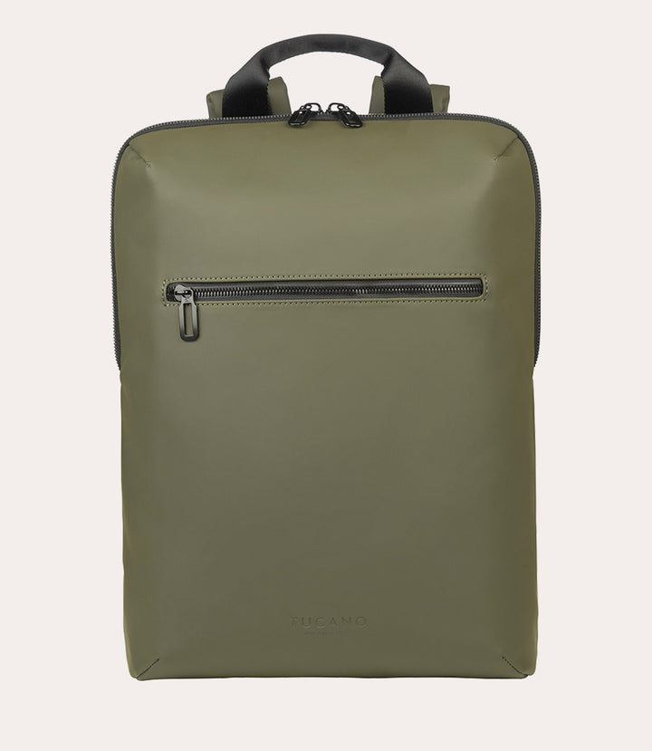 Tucano | Gommo Roll-Top Backpack for 15.6in laptops and 16in MacBook Pro - Green | BKGOMRT15-VM