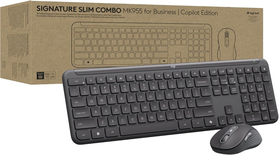 Logitech | Signature Slim MK955 for Business Combo - Copilot Edition | 920-013271