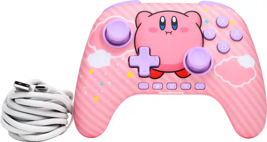 PowerA | Advantage Wireless Controller for Nintendo Switch 2 - Kirby Puff | NSGP0547-01V